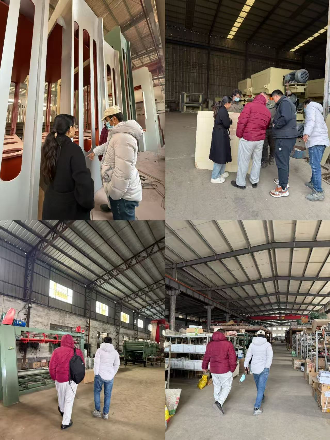 Pelanggan mengunjungi pabrik untuk inspeksi dan menjelajahi masa depan baru peralatan mekanik bersama